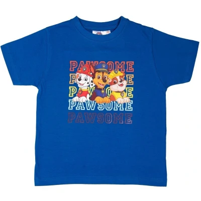 Afbeelding van Paw Patrol T Shirt Korte Mouw Blauw Maat 110/116