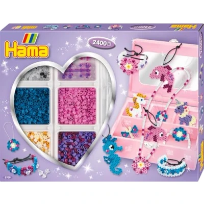Afbeelding van Hama Strijkkralenset Sieraden Maken Paars, 2400st.