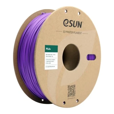 Afbeelding van eSUN PLA+ Filament 1.75mm, 3D Printer PLA Plus, Maatnauwkeurigheid +/ 0.03mm, 1kg Spoel (2.2 LBS) Print voor Printers, Purper