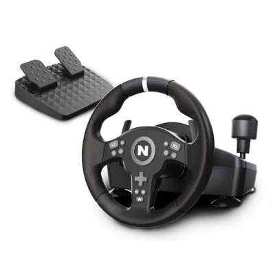Afbeelding van NiTHO Drive Pro V200 Racestuur met Pedalen en Versnellingspook voor PC, PS4, Xbox Series X/S, One, Windows, 270 Gaming Stuurwiel Vibratie, Compatibel Racing Simulator Games