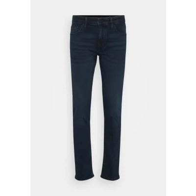 Afbeelding van Marc O&#039;Polo Shaped FIT leg LOW Waist Crotch Regular Length ZIP FLY Straight jeans, Heren, Maat: 40x30, Blue black