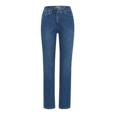 Afbeelding van Raphaela by Brax Dames Patti Straight Invisible Shape, New Authentic Denim, Slim Jeans, Stoned, 38W x 30L
