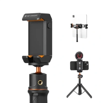 Afbeelding van K&amp;F Concept tablethouder, MS20 mobiele telefoonhouder, iPad houder, adapter voor statief, telefoon standaard tablets en telefoons Pro/iPad Air/iPad