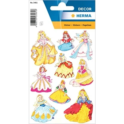 Afbeelding van 10x Herma Stickers prinsessen