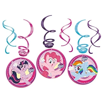 Afbeelding van Decoratie swirl My Little Pony 6 stuks
