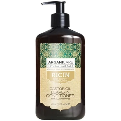 Afbeelding van Arganicare Castor Oil Leave In Conditioner For All Hair Types Argan &amp; 400 Ml