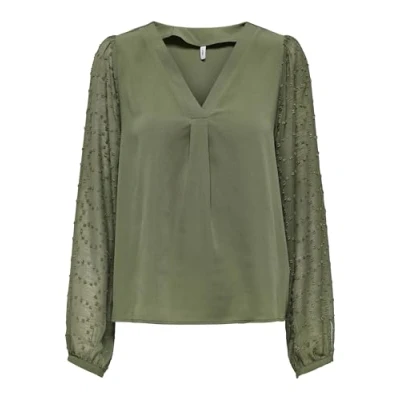 Afbeelding van ONLY Dames Onlmasja Fr L/S V hals shirt Cs Ptm, Kalamata, XS