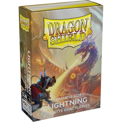 Afbeelding van TCG SLEEVES Matte Dual Dragon Shield Lightning (60 Sleeves) (Japanese Size)