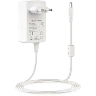 Afbeelding van Wicked Chili 3,0 m / 12 V 3500 mA voeding geschikt voor AVM Fritz!Box 5690 Pro, 7690, 5590 Fiber, 7530 AX, 7590 7590, Repeater 6000 3000AX, router stekkeradapter (kabel extra lang, wit)
