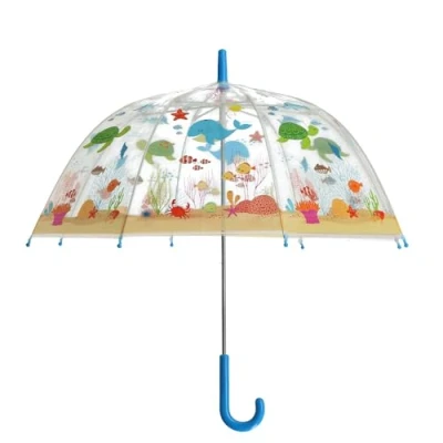 Afbeelding van Esschert Design Kinderparaplu transparant zeeleven