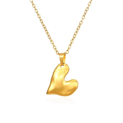 Afbeelding van Marama ketting Indy Heart gold damesketting goud hartje stainless steel met plating liefde cadeau dames hanger