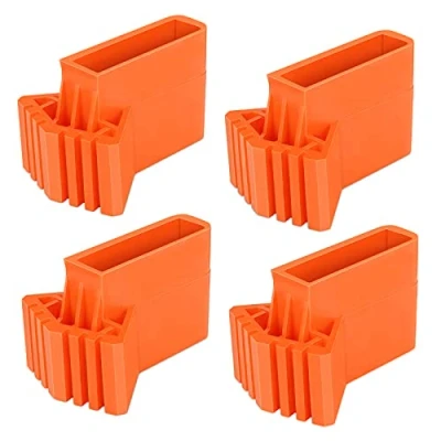 Afbeelding van 4 stuks ladderpoten, antislip PVC laddervoeten, rubberen afdekkingen, ladder beschermkussens voor telescopische ladders, technische visgraatladders