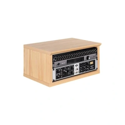 Afbeelding van Gator Frameworks Elite Furniture Series 4U Desktop Studio Rack in Natural Maple matte afwerking (GFW ELITERK MPL)