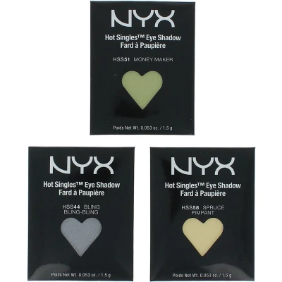 Afbeelding van NYX Hot Singles Refill Set A Oogschaduw (set van 3)