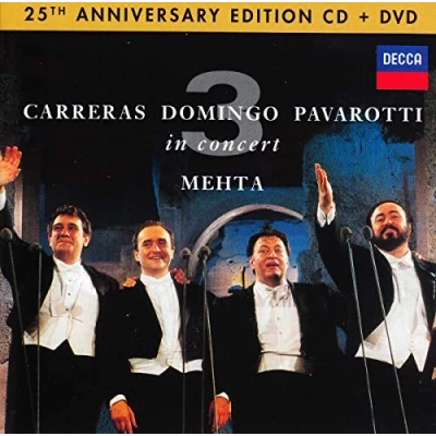 Afbeelding van Luciano Pavarotti, Plácido Domingo, José Carreras The Three Tenors, 25th Anniversary (1 CD 1 DVD) (25th Edition)
