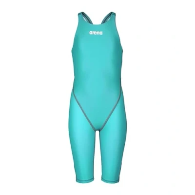 Afbeelding van Arena Meisjes Powerskin ST Next Kneeskin Aquamarijn, Blauw, 28