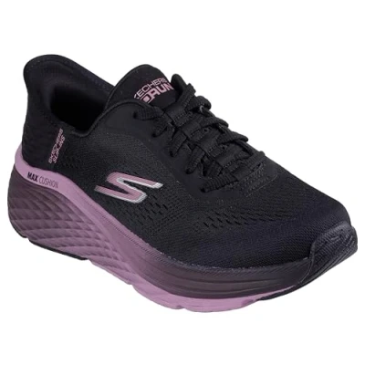 Afbeelding van Skechers Max Cushioning Elite 2.0 So Dames Sneakers Zwart/Paars Maat 41
