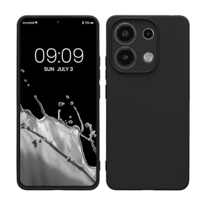 Afbeelding van kwmobile telefoonhoesje geschikt voor Xiaomi Redmi Note 13 4G Hoesje smartphone Precisie camera uitsnede In mat zwart