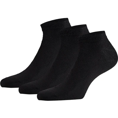 Afbeelding van Apollo Bamboe sneakersokken basic Zwart Maat 35/38 Naadloze sokken dames