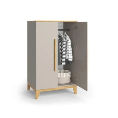 Afbeelding van Vitalispa Malia Kinderkledingkast 70 x 120 cm Kasjmier eik