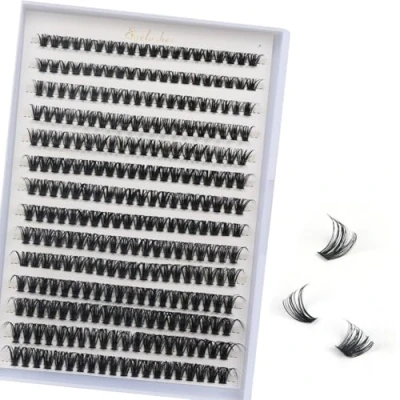 Afbeelding van Individuele wimpers, 280 stuks clusterwimpers, D krul, wimperverlenging, 8 16 mm, natuurlijk volume, doe het zelf wimperverlenging voor beginners (50D, mm)
