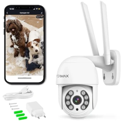 Afbeelding van Overmax Camspot PTZ Bewakingscamera voor Buiten Full HD Outdoorcamera 355 APP Nachtmodus Temperatuur van 10C tot + 50C