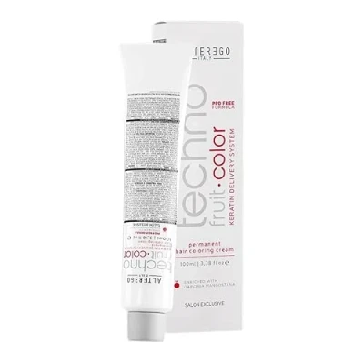 Afbeelding van Alterego Techno Fruit Color 6/4 Keratine System PPD vrij 100 ml Donker Blond Koper 1:1/2 Professionele kleur permanent