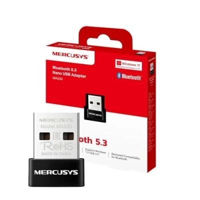 Afbeelding van TP Link Mercusys BT USB MA530 aanpassen (Zender en ontvanger), Bluetooth audio adapters, Zwart