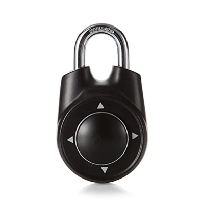 Afbeelding van One Directional Combination Hangslot Speed ​​Dial Set Your Own Lock, voor locker of opbergdoos op school sportschool,zwart
