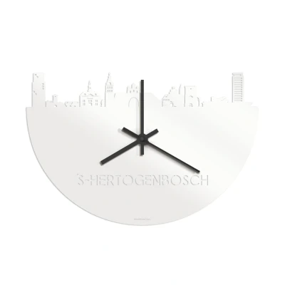 Afbeelding van Skyline Klok &#039;s Hertogenbosch Wit Glanzend