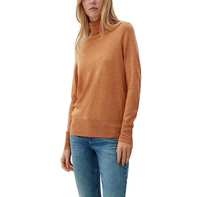 Afbeelding van Q/S designed by Dames 2119893 gebreide trui, bruin, XS