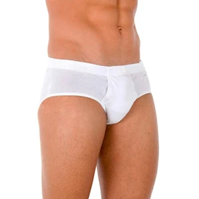 Afbeelding van ABANDERADO Heren Los Esenciales Algodã3n Slip, Wit (Blanco 001), XXL/fabrikant maat: 60