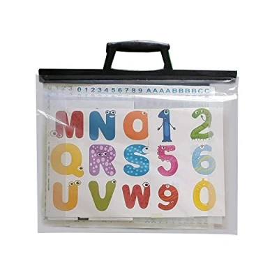 Afbeelding van A1 A2 A3 A4 Clear Art Work Carry CASE Portfolio File Folder School Holdall (A3)