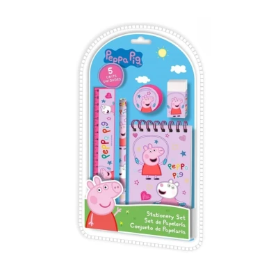 Afbeelding van Peppa Pig Schrijfwarenset School set 5 delig