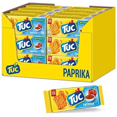 Afbeelding van LU Tuc Crackers Paprika 24x100g