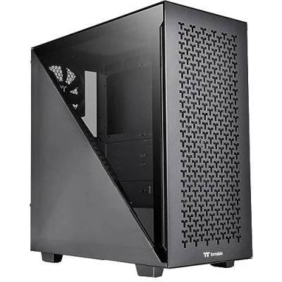 Afbeelding van Thermaltake Divider 300 TG Air Black CA 1S2 00M1WN 02 Mid Tower ATX PC behuizing, gehard glazen zijpaneel, zwart