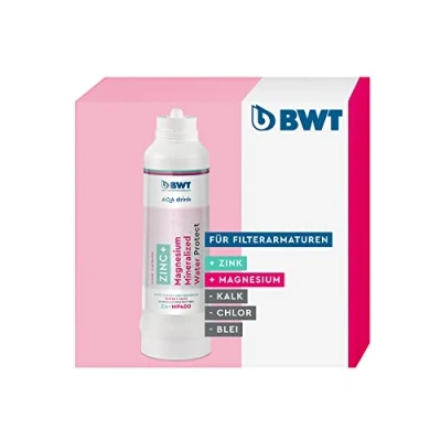 Afbeelding van BWT waterfilter AQA drink zink + MP400 filterkaars met en magnesium drinkwater filtert kalk, chloor, lood koper