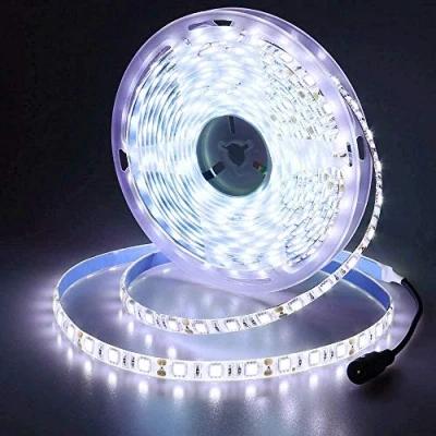 Afbeelding van JOYLIT 12V LED Strip 5M Koud Wit 6000K 6500K SMD5050 300LEDs Tape Licht Waterdichte IP65 Lichtstrip voor Residentieel, Commercieel, Industrieel