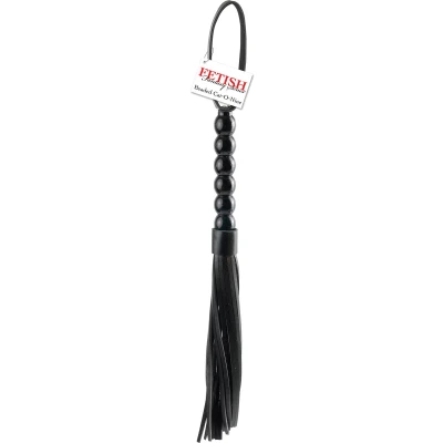 Afbeelding van Zwarte Zweep met Beads
