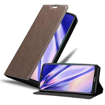 Afbeelding van Cadorabo Hoesje geschikt voor Nokia 7.2 in KOFFIE BRUIN Beschermhoes met magnetische sluiting, standfunctie en kaartvakje Book Case Cover Etui