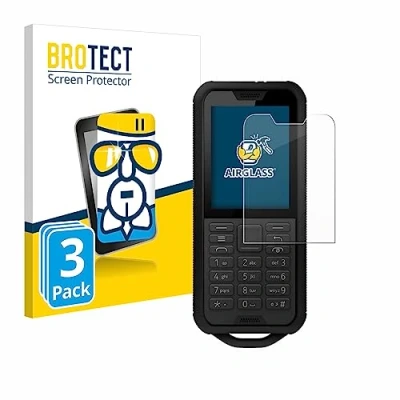 Afbeelding van BROTECT Glas Screen Protector voor Nokia 800 Tough (3 Stuks) Schermbeschermer [9H Hardheid, Beschermglas Folie niet Gehard Glas]