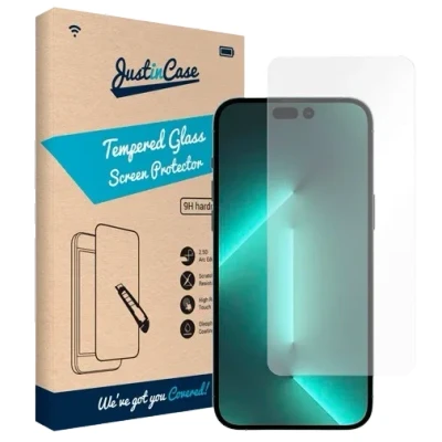 Afbeelding van Just in Case Gehard Glas Clear Screenprotector Apple iPhone 14 Pro
