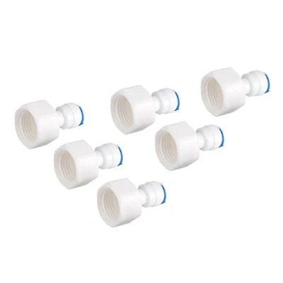 Afbeelding van 6 stks Vrouwelijke Adapter 1/4 Buis OD naar 1/2 Push in Quick Connector voor Water Filter Omgekeerde Osmose