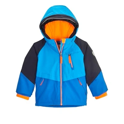 Afbeelding van first instinct by killtec Kind SKI jack/functioneel jack met capuchon en sneeuwvanger FISW 31 MNS JCKT, himmelblau, 122/128, 42253 000