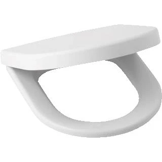 Afbeelding van Laufen jika euroline closetzitting met deksel voor duoblok anti bacterieel rvs wit h8927113000001