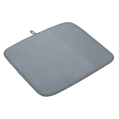 Afbeelding van KC Blue Absorberende Afdruipmat, Grote droogmat voor Afwas, Polyester, 45 x 40 centimeter Grijs