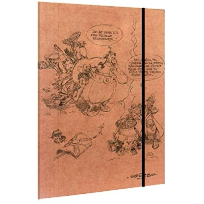 Afbeelding van Clairefontaine 812946C elastische map met 3 kleppen A4, motief &quot;Asterix, citroen kracht&quot;, 2 afbeeldingen, willekeurige levering