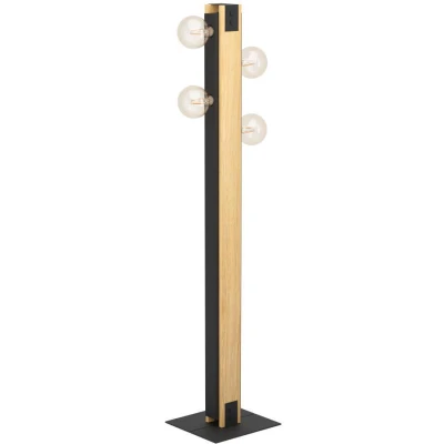 Afbeelding van EGLO vloerlamp Layham bruin/zwart