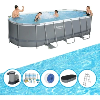Afbeelding van Bestway Zwembad Power Steel Zwembadpakket 549x274x122 cm