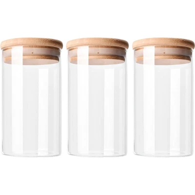 Afbeelding van Krumble Voorraadpotten glas 700 ml per pot Set van 3